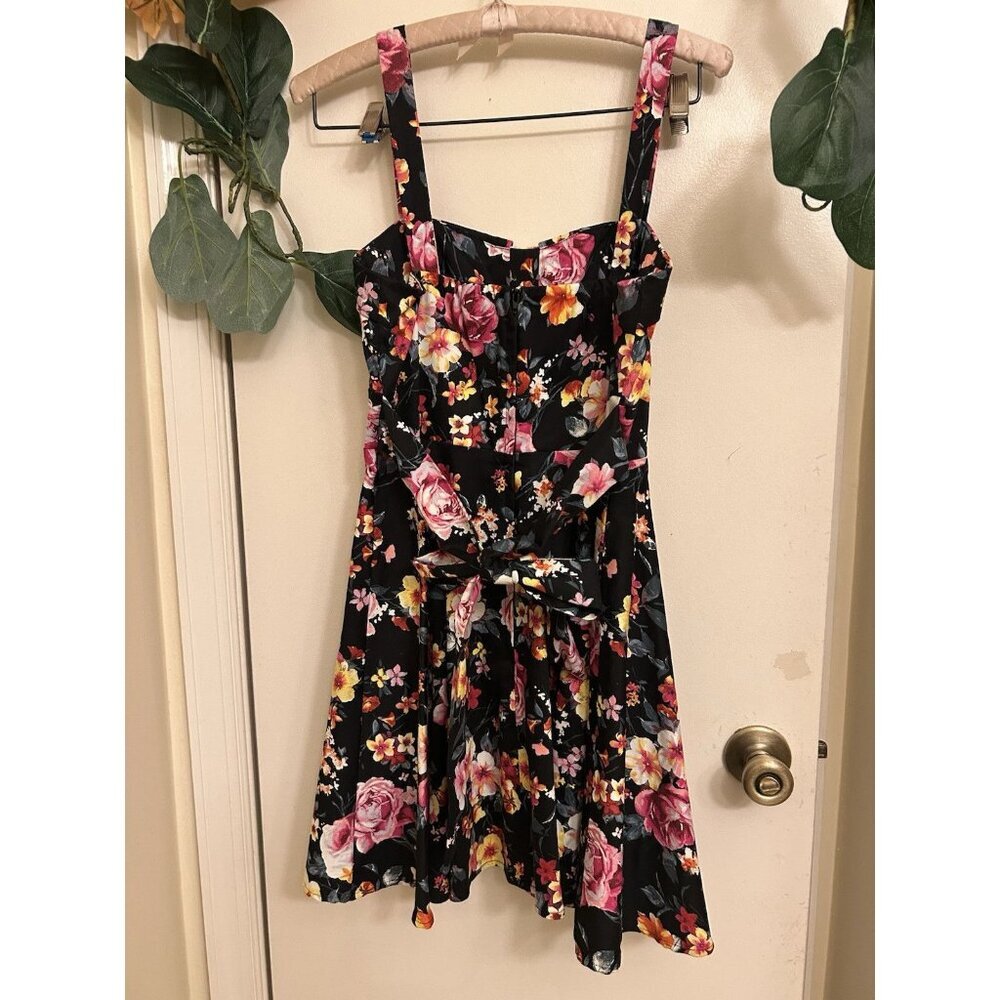 Ixia Retro Pinup Floral Mini Dress/Fit & Flare Medium